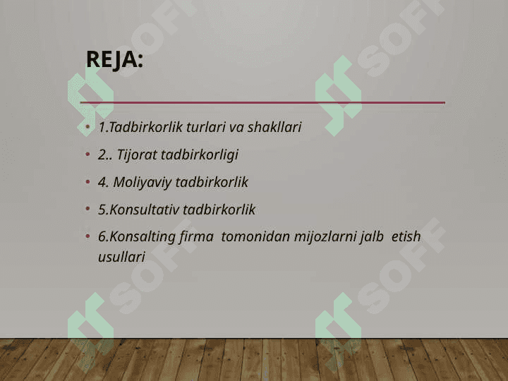 Tadbirkorlik shakllari va tadbirkorlik faoliyati 2