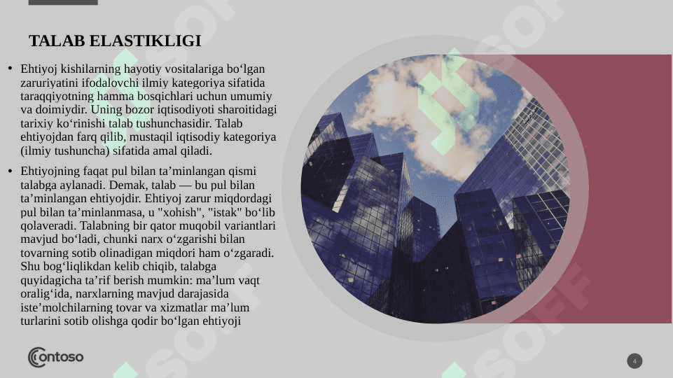 Talab va taklif elastikligi 4