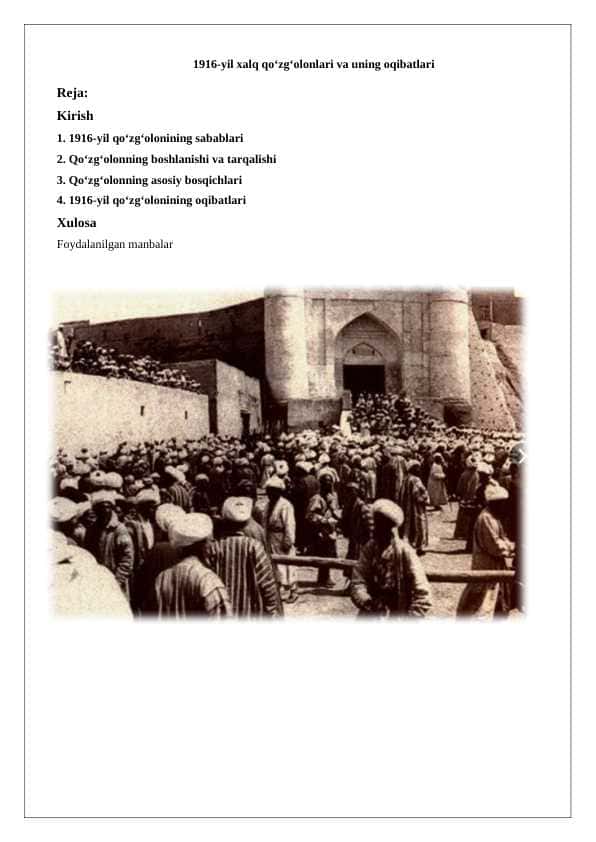 1916-yil xalq qo‘zg‘olonlari va uning oqibatlari 25