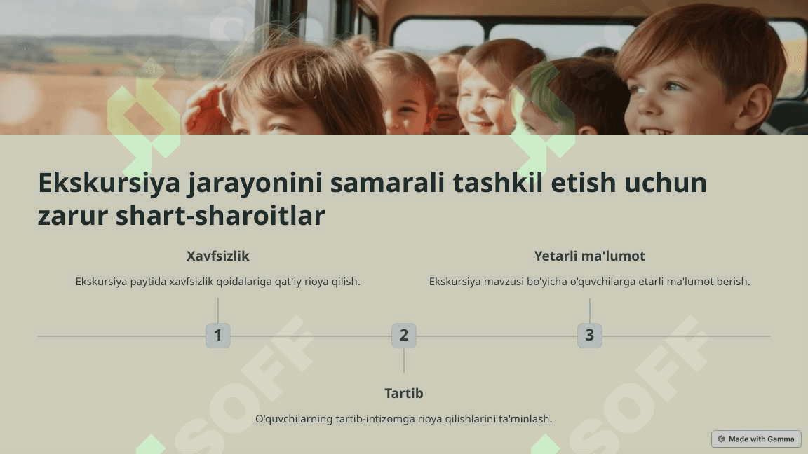 Boshlang'ich sinf tarbiya darslarida ekskursiyalar tashkil etish 6