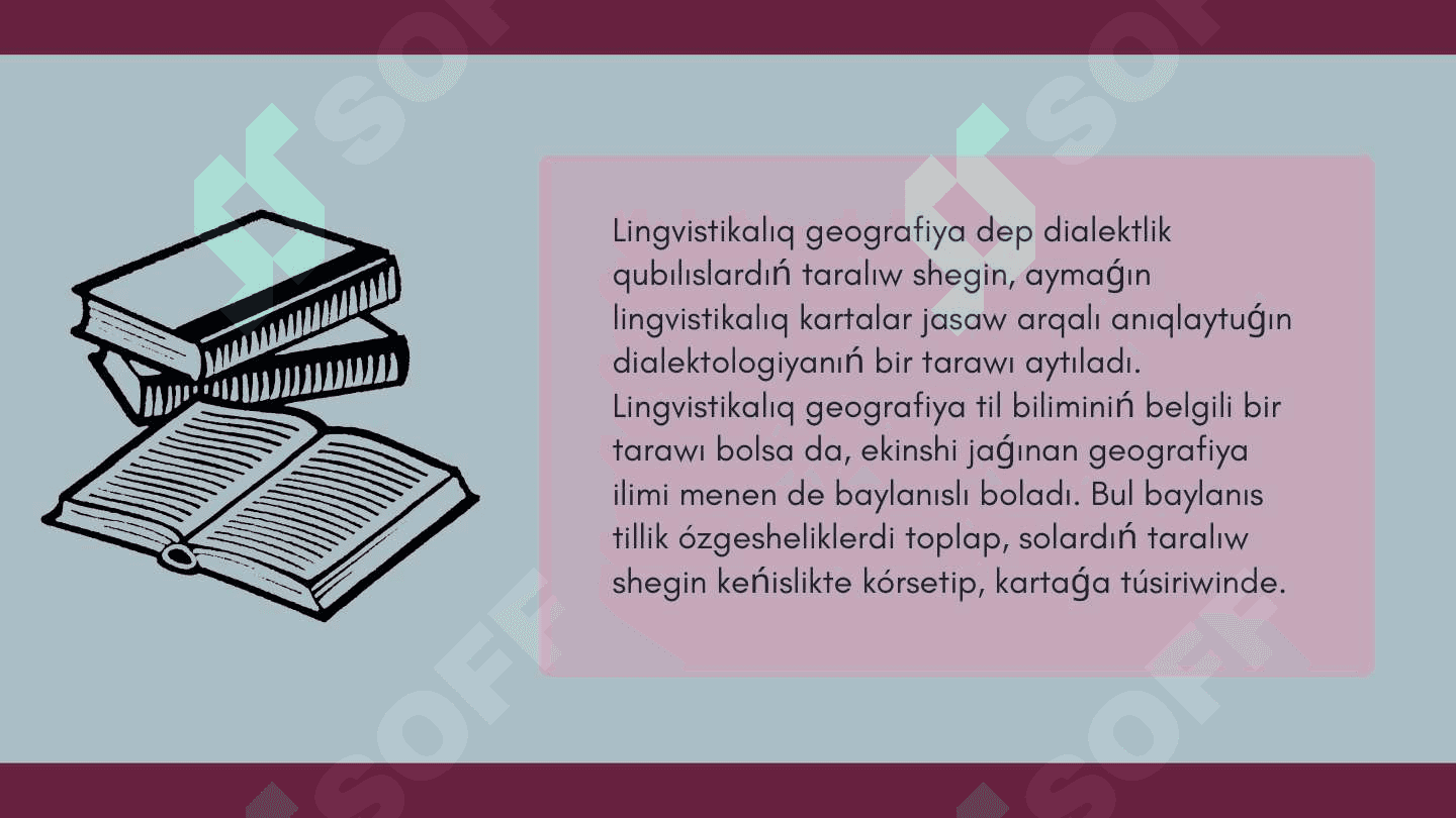 Lingvogeografiya hám
onıń rawajlanıw tariyxi 2