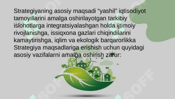 Yashil iqtisodiyotga o’tishning zaruriyati tamoyillari va dastaklari 2