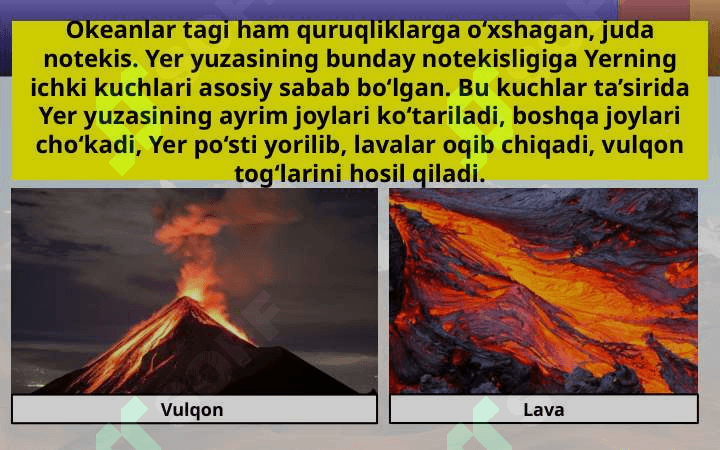 Yer yuzasi relyefining asosiy shakllar 3