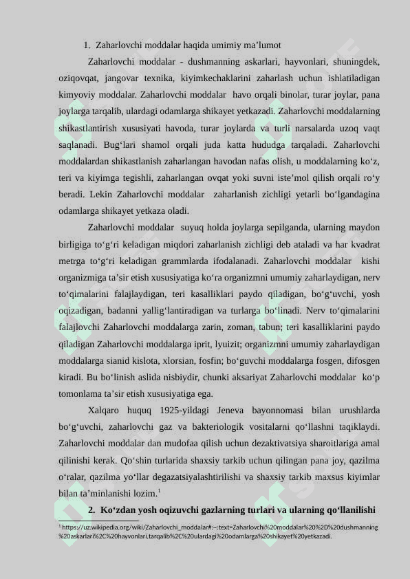Taʼsirlanuvchi va koʻzdan yosh oqizuvchi zaharli moddalar 4