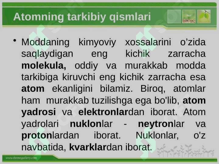 Atomning tuzilishi 5