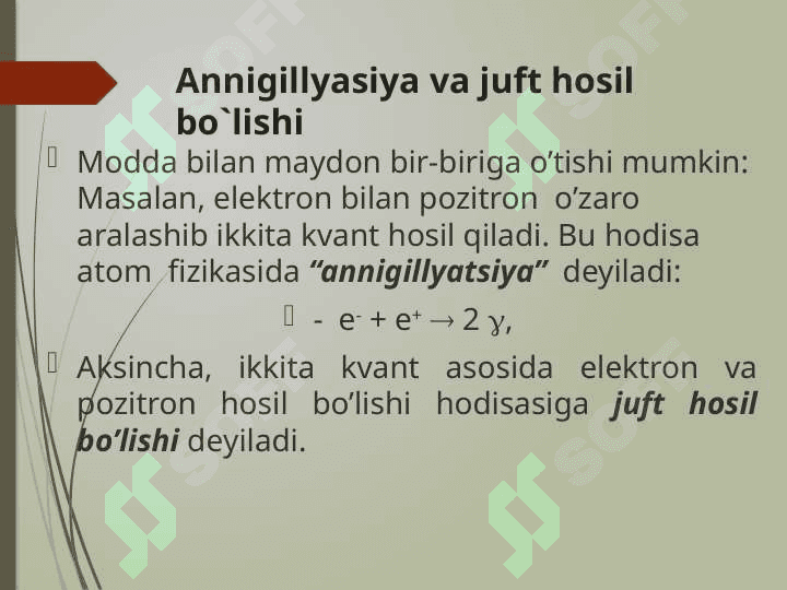 “Modda tuzilishi” zamonaviy kimyoning nazariy asosi. Asosiy tushunchalar 7