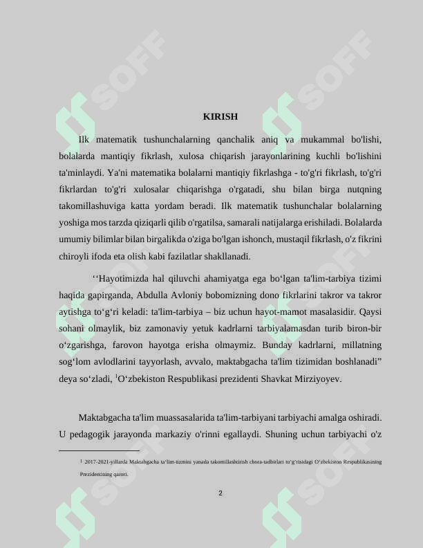 Maktabgacha yoshdagi bolalarda matematik tasavvurlarni shakllantirishda didaktik o‘yinlarning ahamiyati 2