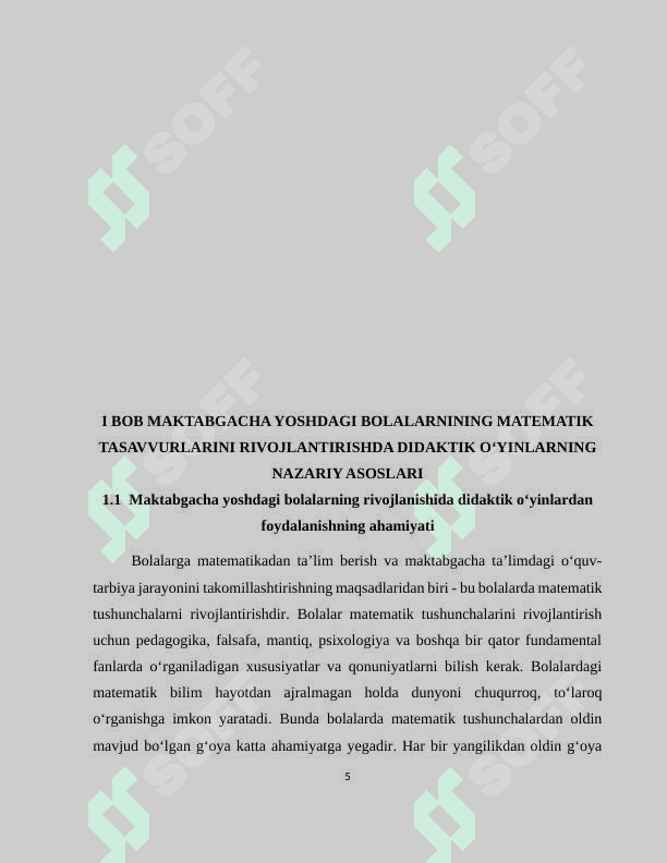 Maktabgacha yoshdagi bolalarda matematik tasavvurlarni shakllantirishda didaktik o‘yinlarning ahamiyati 5