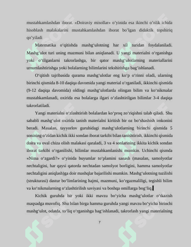 Maktabgacha yoshdagi bolalarda matematik tasavvurlarni shakllantirishda didaktik o‘yinlarning ahamiyati 7