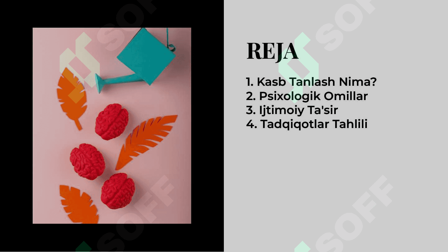 Kasb tanlashga doir psixologik tadqiqotlar 2