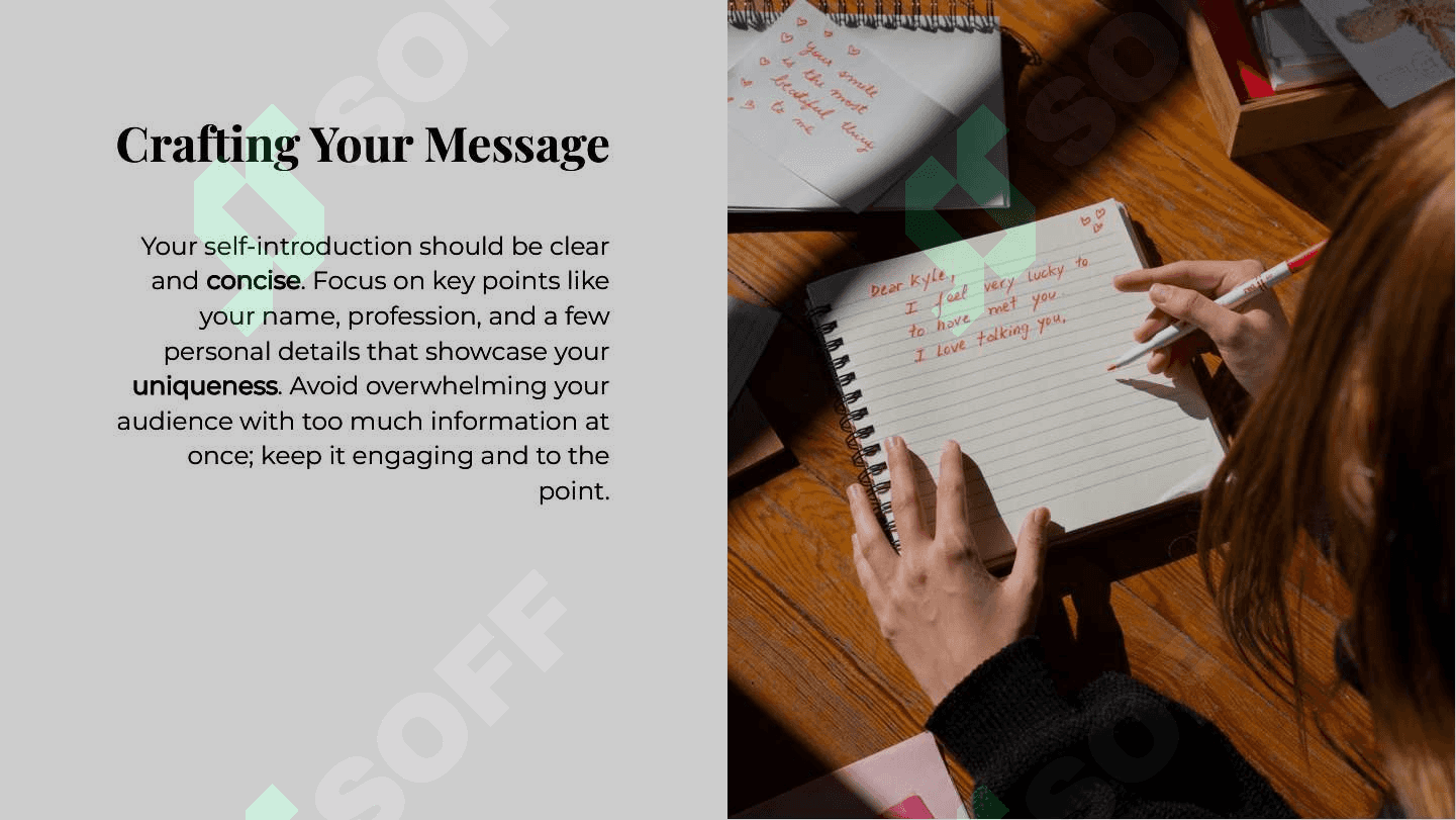 Talking about yourself 4