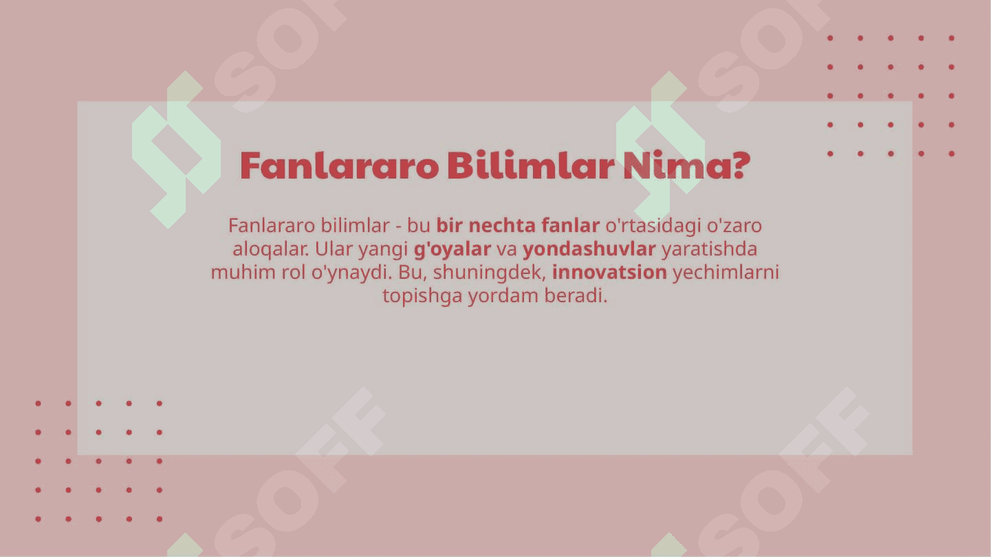 Fanlararo Bilimlar: Innovatsiyalar va Ilmiy O'sish 3