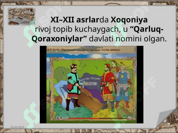—  QORAXONIYLAR  — 6