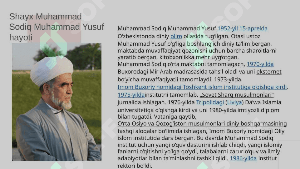 Shayx Muhammad Sodiq Muhammad Yusuf “Baxtiyot oila”asari 2
