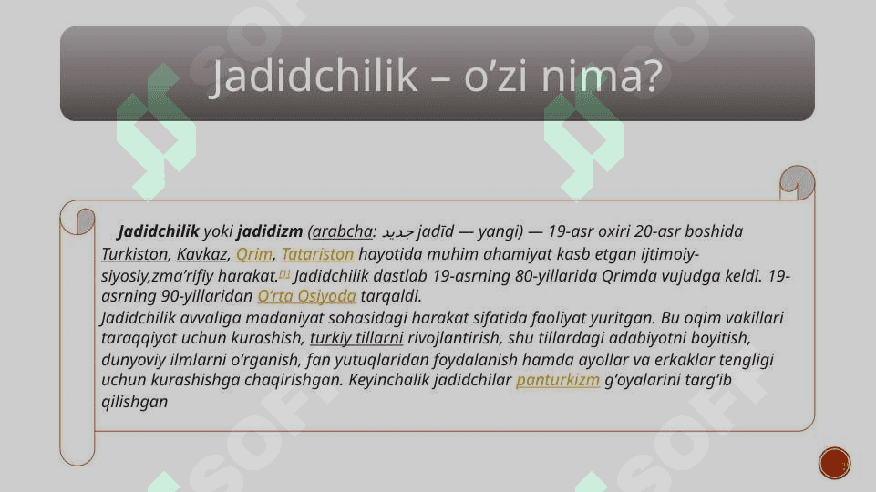 Turkistonda jadidchilik harakati va uning oqibatlari 2