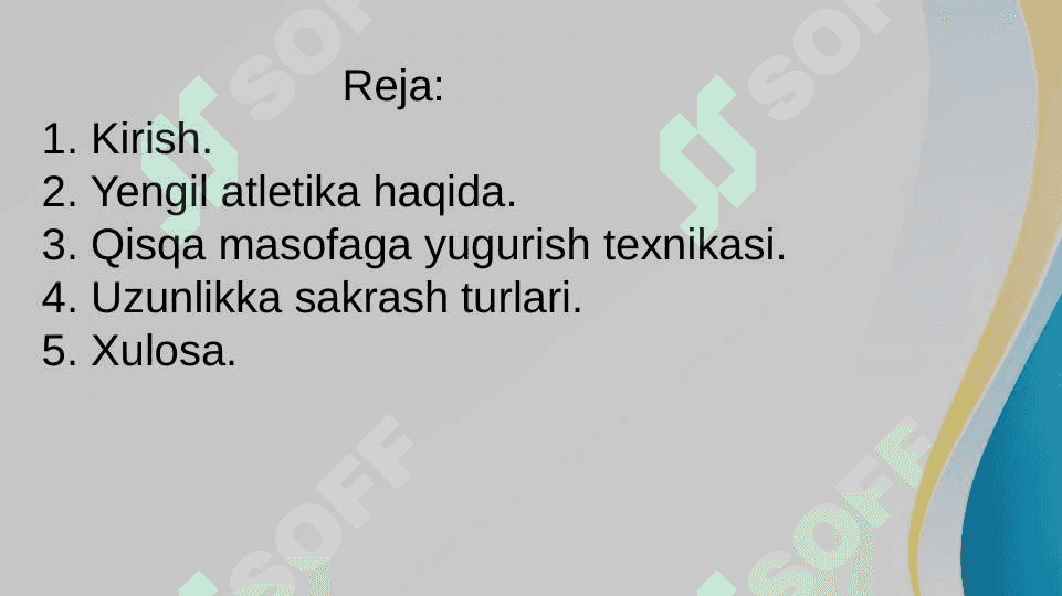 Yengil atletika.Uzunlikka sakrashlar. 2