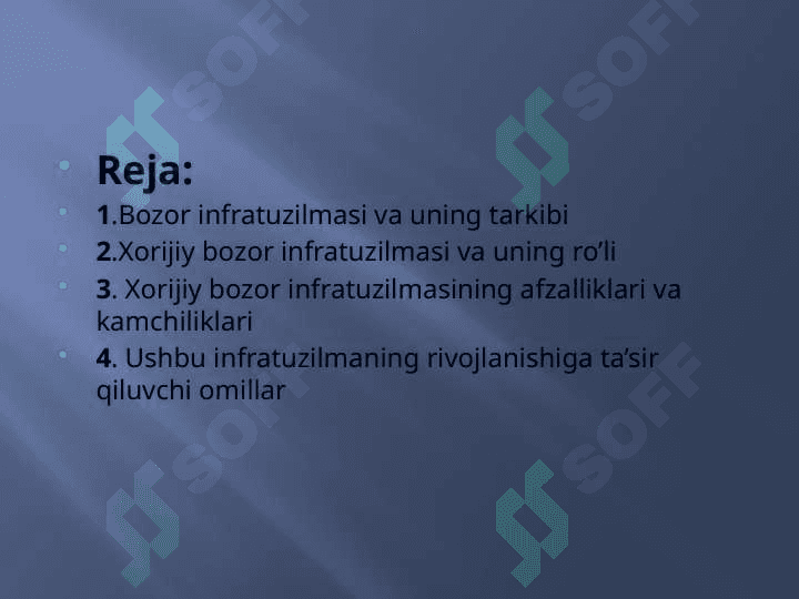 Bozor Infratuzilmasi . Xorijiy bozor infratuzilmalarining rivojlanish bosqichlari 2