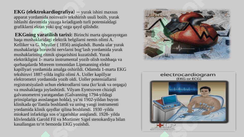 Biofizika.Elektrokardiografiyaning fizik asoslarini oʻrganish 3