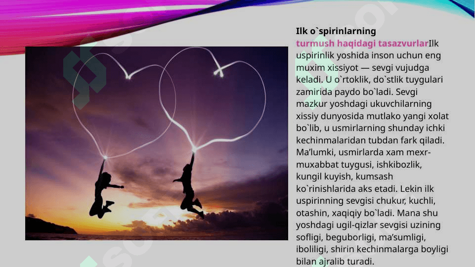 Ilk òspirinlikning turmuw haqidagi tasavvurlari. 3