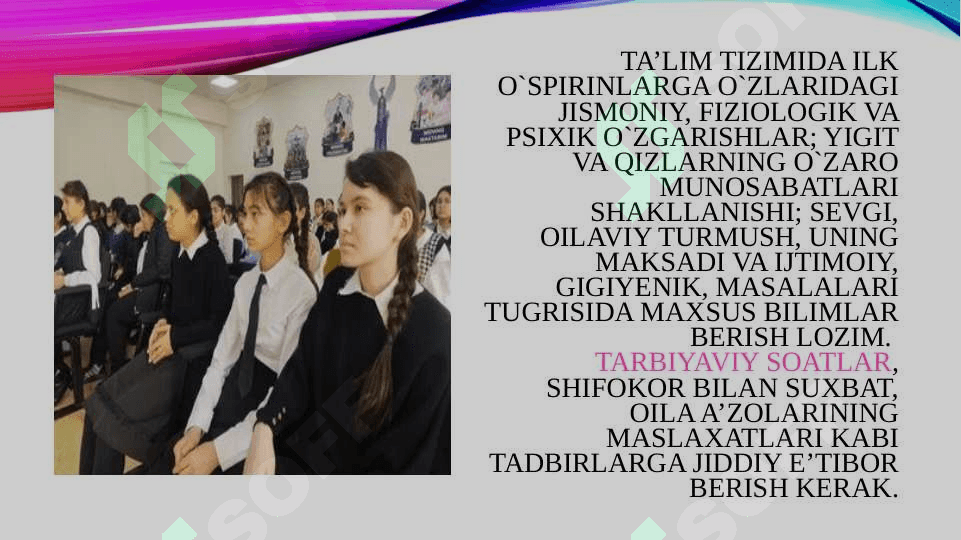 Ilk òspirinlikning turmuw haqidagi tasavvurlari. 5