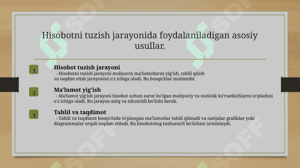 MHXSda “Foyda va zararlar to‘g‘risidagi hisobot”ni tuzish 4