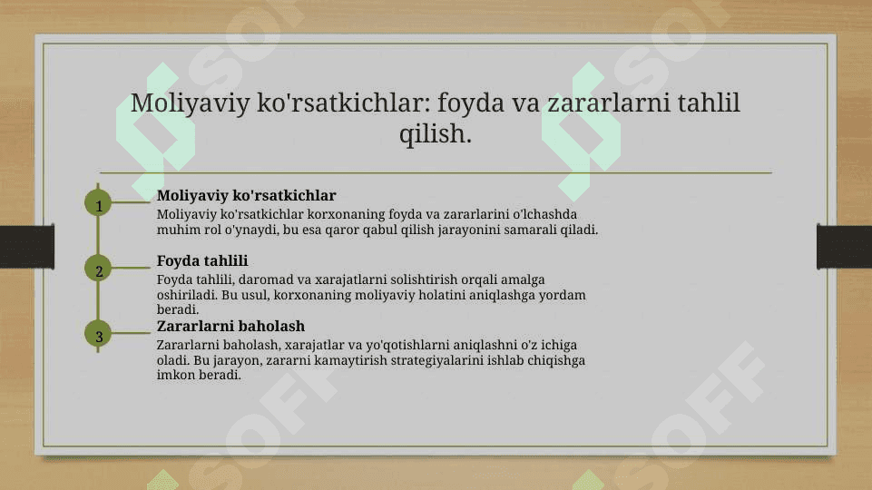 MHXSda “Foyda va zararlar to‘g‘risidagi hisobot”ni tuzish 5