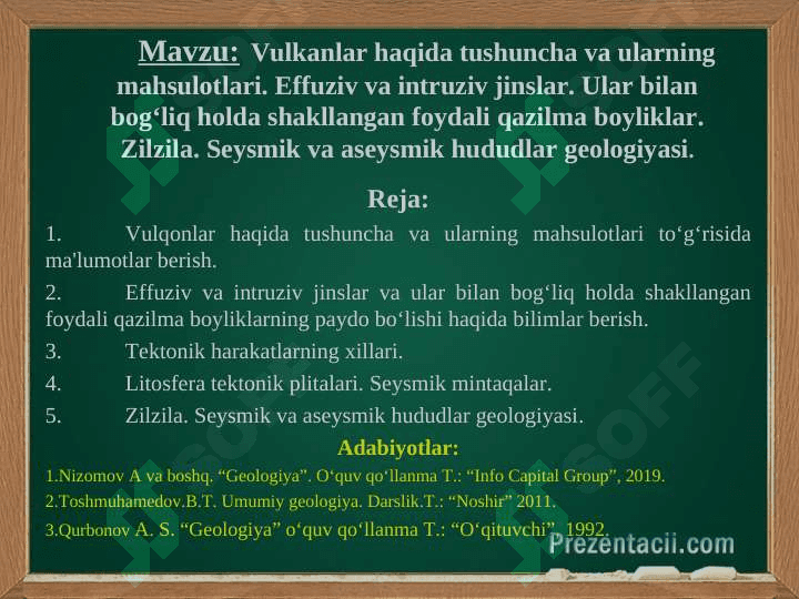Vulqonlar haqida tushuncha 2