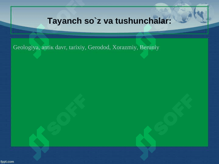Geologiya fanining rivojlanish tarixi 2
