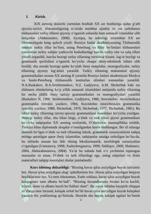 O'zbek tilshunosligida egalik kategoriyasining o'rganilishi KURS iSHI 3