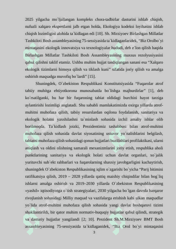 BOSHLANG`IСH SINF O`QUVСHILARINI KOMPЕTЕNSIYAVIY YONDASHUVLAR ASOSIDA BARQAROR ЕKOLOGIK MADANIYATINI RIVOJLANTIRISH 3
