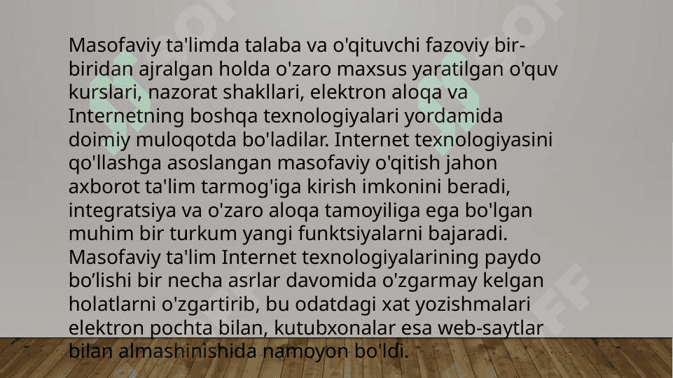 masofaviy ta’limda integratsiya 2