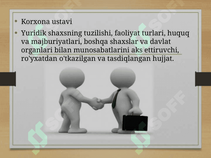 Korxona tovar va baho siyosatining tahlili 8