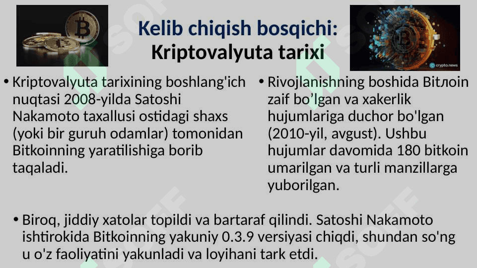 Kriptovalyutalar tarixi va tasnifi 5