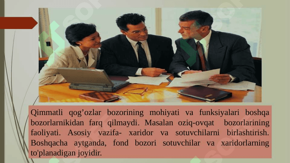 investitsiyalar va qimmatli qog'ozlar 6