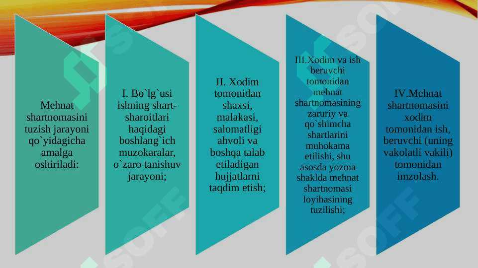 Mehnat jarayoni huquqiy sharoitini shakillantiruvchi omillar 8