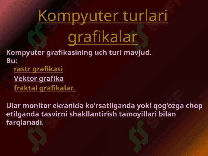 Kampyuter grafikasi rivojlanish tarixi 2