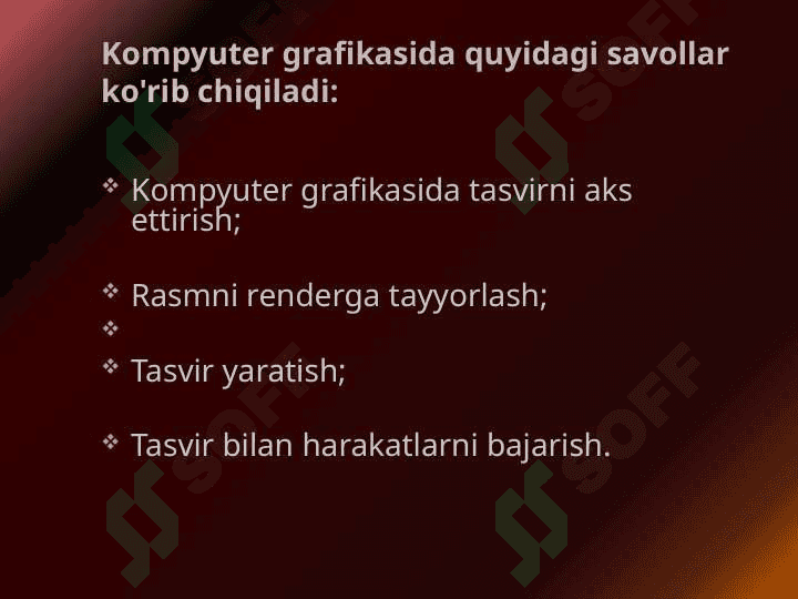 Kampyuter grafikasi rivojlanish tarixi 6