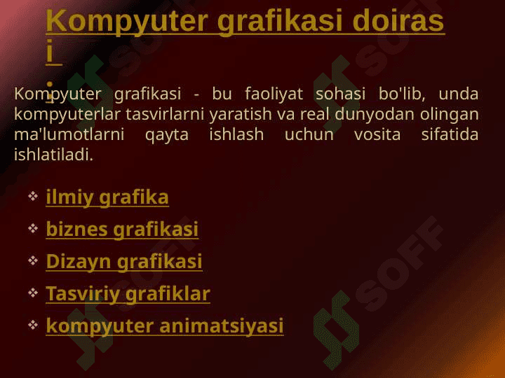 Kampyuter grafikasi rivojlanish tarixi 7