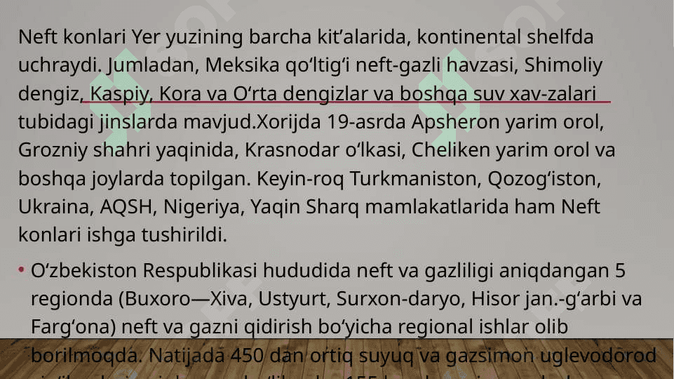 Neft va gaz konlari Va uyumlari 4