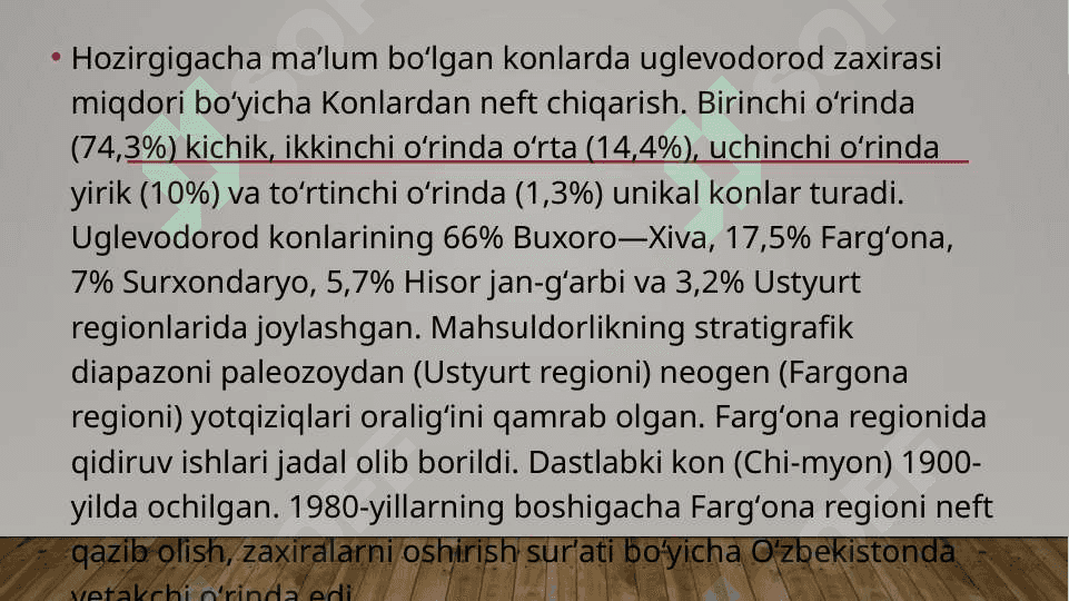 Neft va gaz konlari Va uyumlari 5