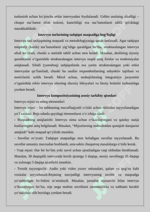 Intervyu kompozitsiyasi va kartochkasini tuzish 4