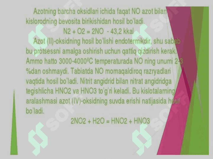 Netroza gazlarida nitrat kislota ishlab chiqarish texnologiyasi 4