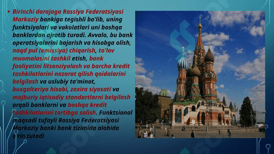 Rossiya Federatsiyasining bank tizimi 2