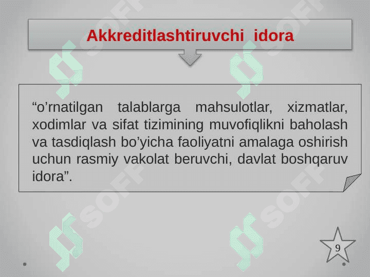 O’zbekiston Respublikasi akkreditlashtirish milliy tizimi va asosiy qoidalari 7