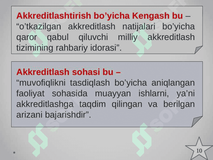 O’zbekiston Respublikasi akkreditlashtirish milliy tizimi va asosiy qoidalari 8