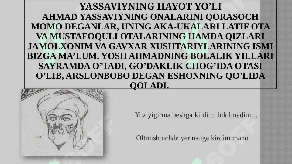 Tasavvuf va Ahmad Yassaviyning “Devoni hikmat asari 5