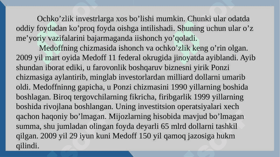 AUDITORLIK TEKSHIRUVIDA FIRIBGARLIKNI ANIQLASH 8
