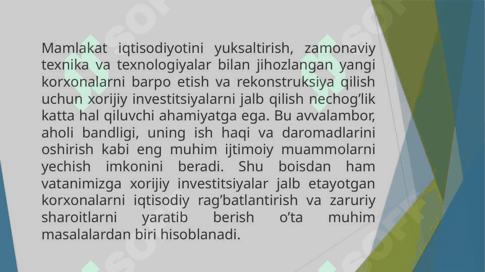 Xorijiy investitsiyalarning shakl va turlari 2