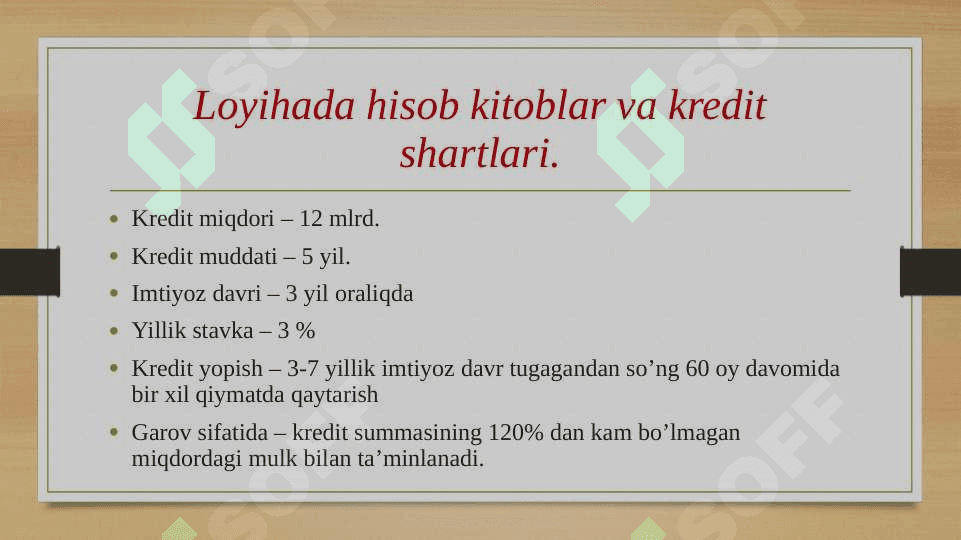 Xususiy maktab ochish biznes      rejasi 5