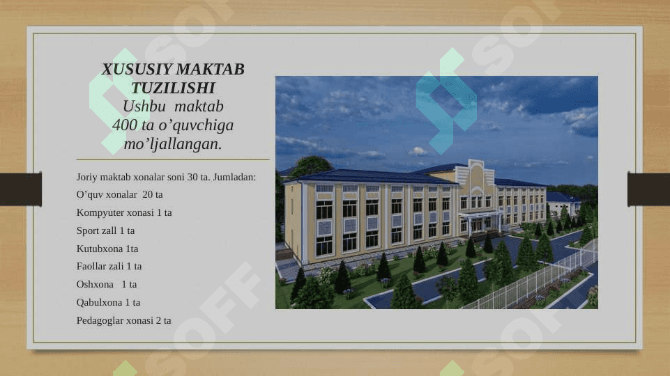 Xususiy maktab ochish biznes      rejasi 6